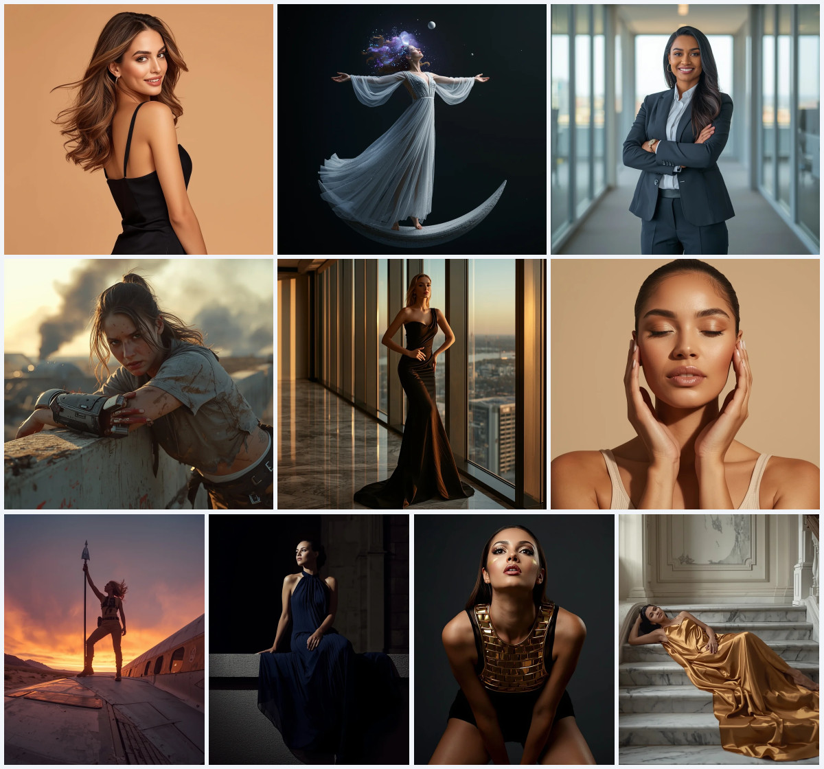 Top 10 Modern Women Girl Viral Reel Over-Shoulder Pose | Design Prompt AI Prompts Collection