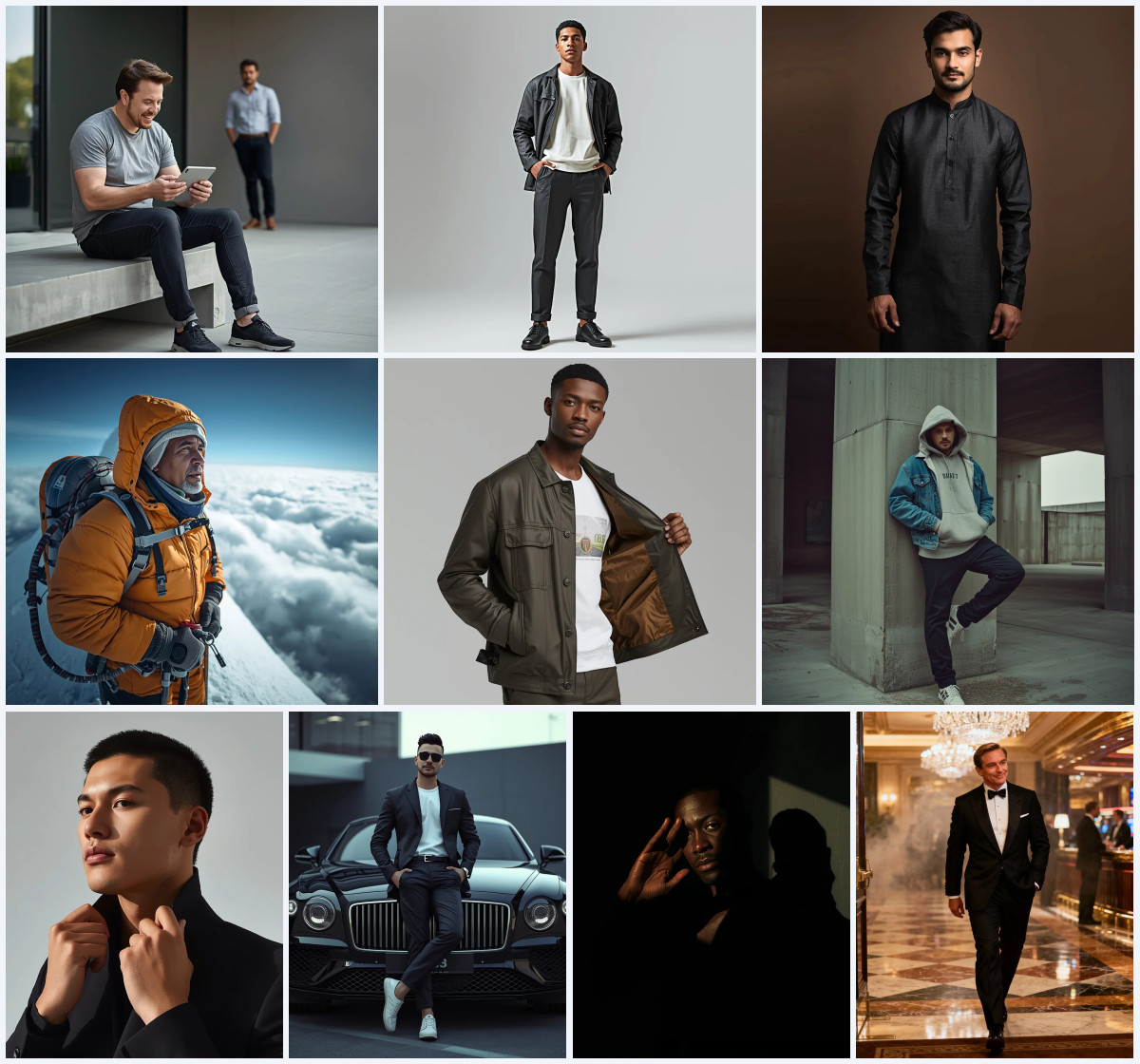 Top 10 The Tech Billionaire Casual Candid | Lighting Prompt Idea AI Prompts Collection