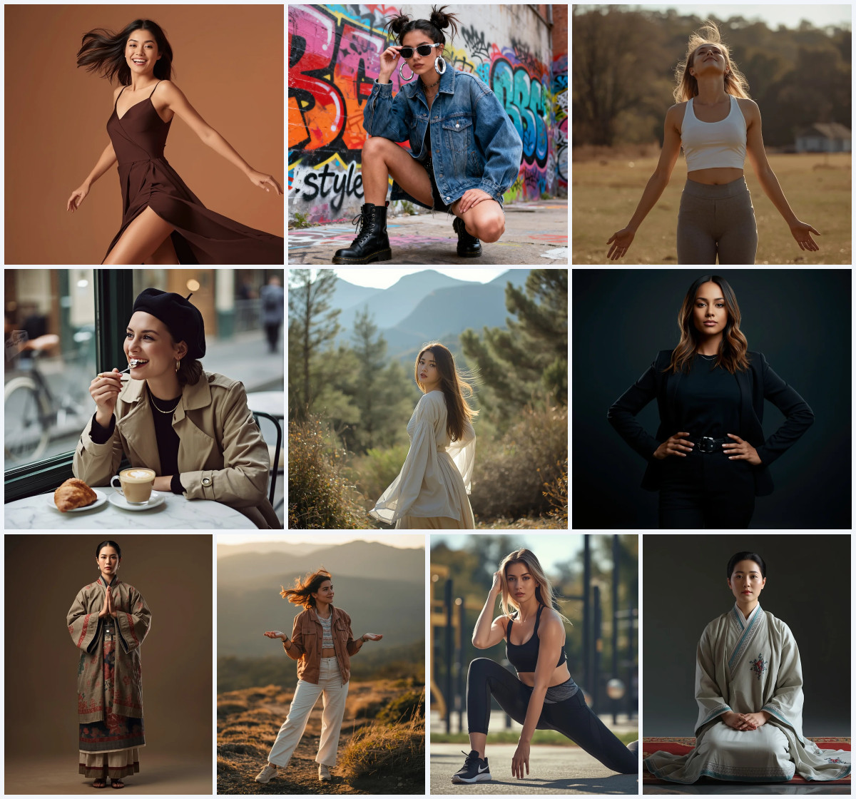 Modern Women Girl Viral Reel Motion Flow Pose | Top Ai Image Prompt Today