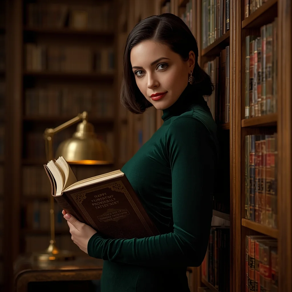 Classy Library Portrait | Viral Image Generator Prompt