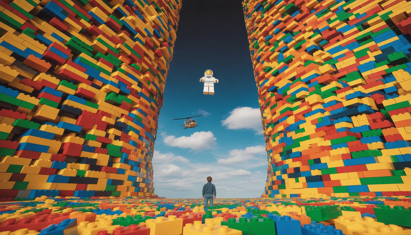 I Built The World's Biggest LEGO Tower ( It Reached Space!) | Premium Ai Prompt Free