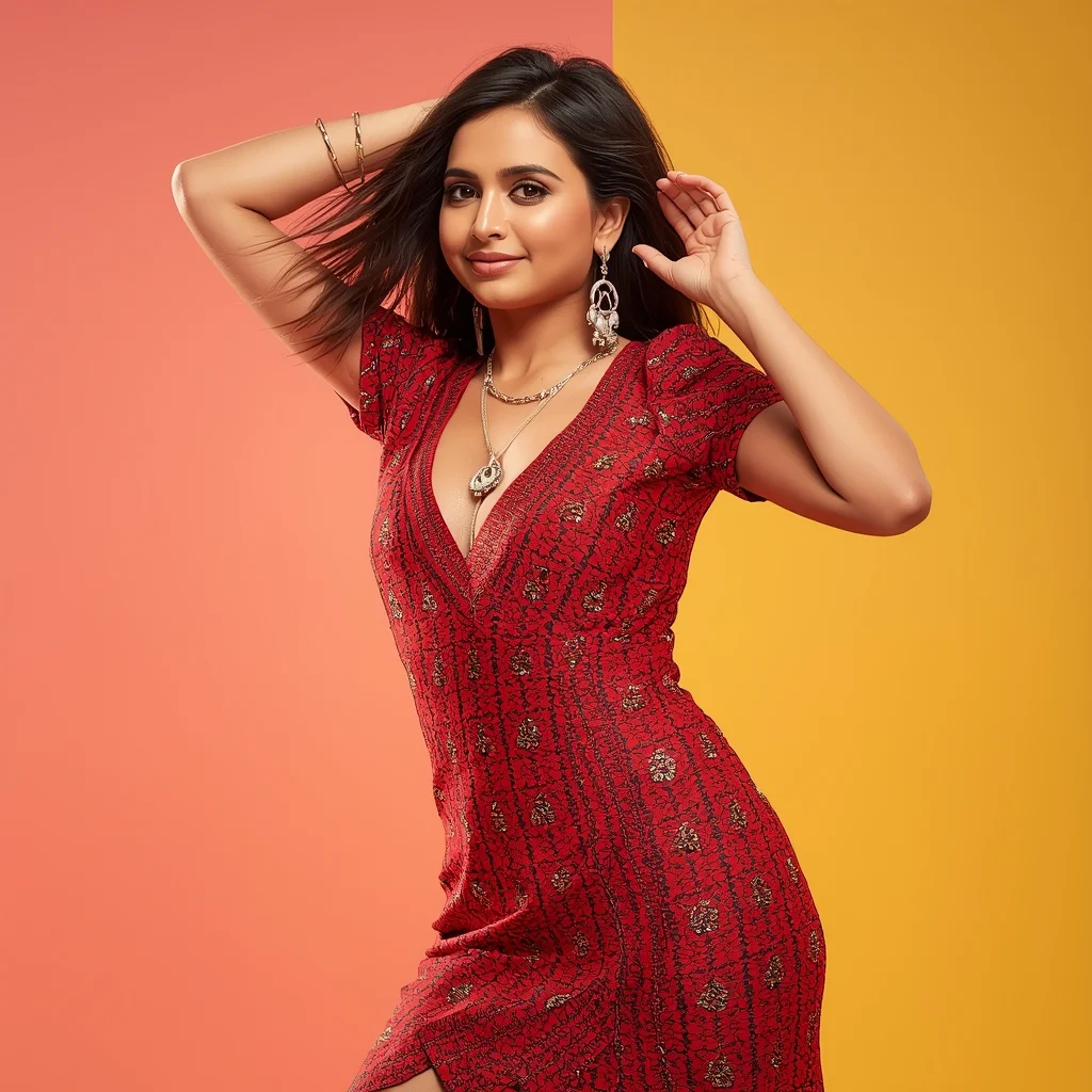 Modern Indian Viral Reel Pose – Diagonal Power Step | Best Ai Prompt Trick