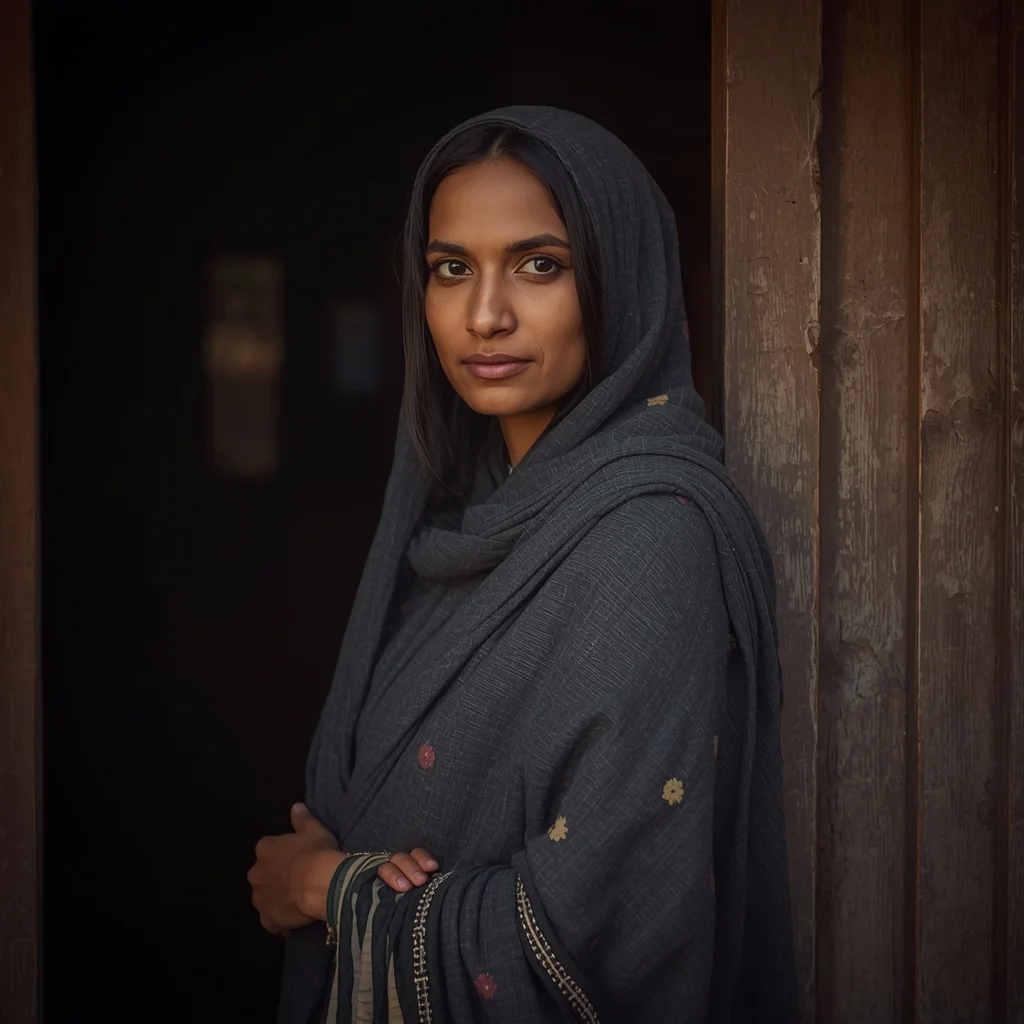 Quiet Autumn Kashmiri Heritage Portrait | Trending Prompt Idea Daily