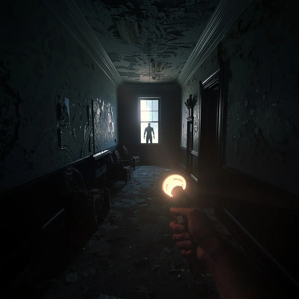 Survival Horror Mansion Hallway | Ai Prompt For Perfect Lighting