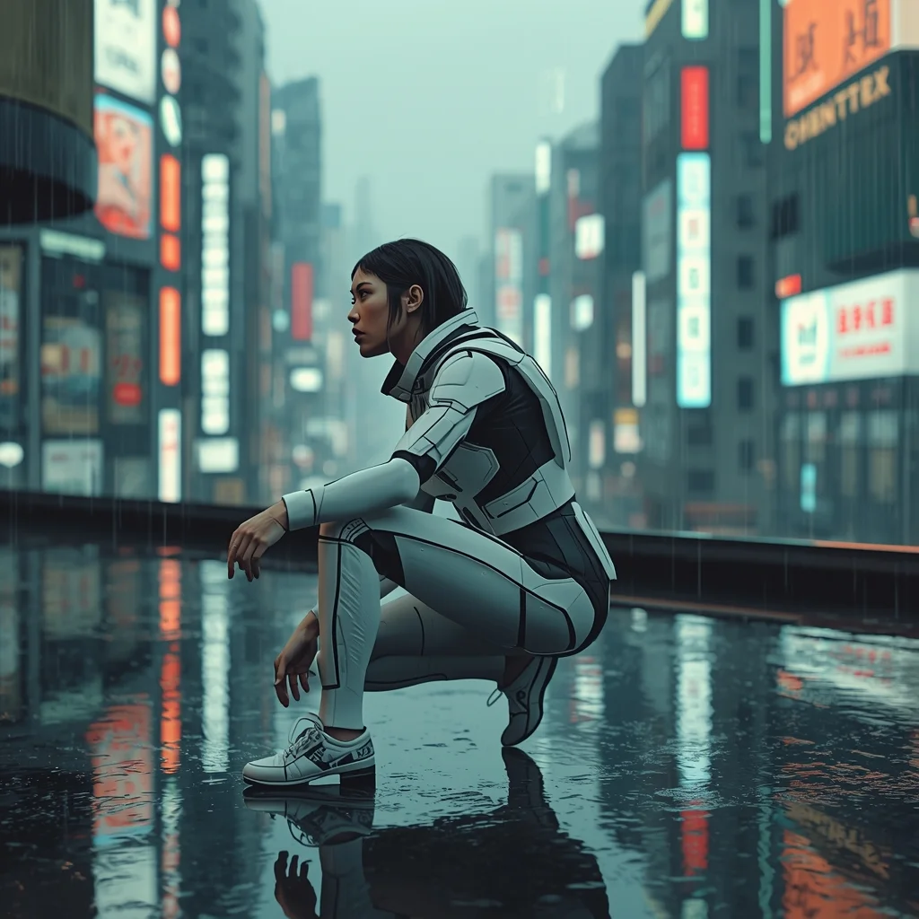 Tokyo Cyber-Guardian | Cinematic Image Prompt